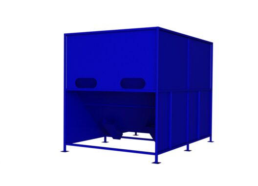 Бункер для пеллет 3,85 м.куб BEETERM (тип-6) на два шнека головне