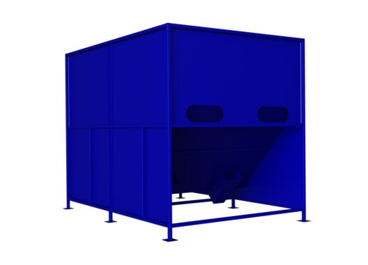 Бункер для пеллет 3,85 м.куб BEETERM (тип-6) на два шнека фото 2