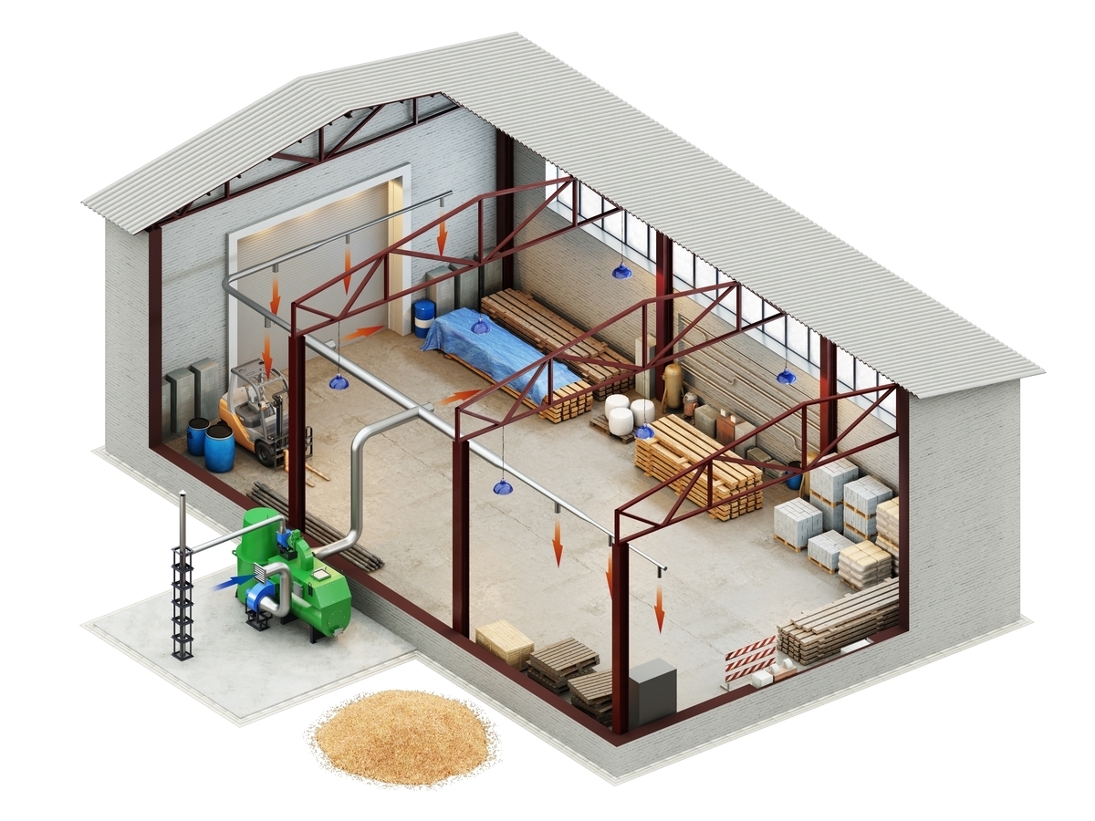 Классификация воздушного отопления промышленных зданий и производственных помещений Классификация воздушного отопления промышленных зданий и производственных помещений